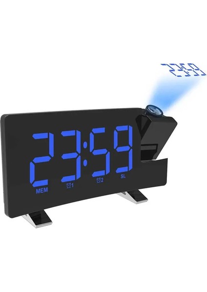 Stil 4 FM76-108 Bant Radyo Saat Dijital 8 Inç LED Projektör Projeksiyon Erteleme Çalar Saat Radyo Zamanlayıcı Arka Işık 3W Hoparlörler Ev (Yurt Dışından) indirimleri