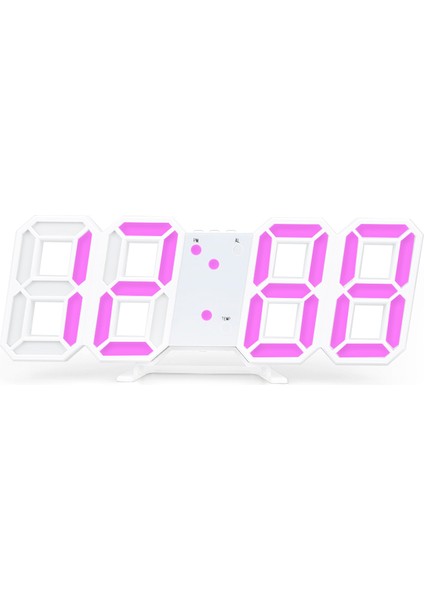 24 x 5 x 98 Pembe Şık Saat Kullanışlı Alarm Popüler 3D Şık Çok Yönlü En Çok Satan Olağanüstü Dekoratif Benzersiz Olmazsa Olmaz Yüksek Çözünürlük (Yurt Dışından)