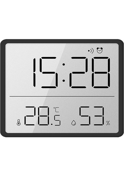 Beyaz LCD Dijital Çalar Saat Büyük Ekran Çok Fonksiyonlu Manyetik Tasarım Termometre Ölçer Nem Monitörü Dropship (Yurt Dışından) modelleri