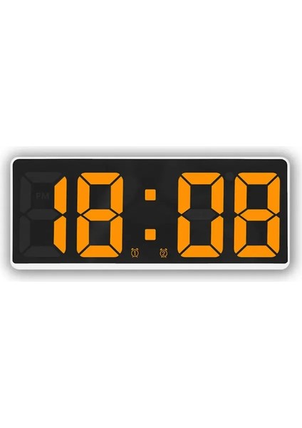 Stil 8 Işlevli Izle Alarm Modu Masa Rahatsız Etme Kontrolü Sıcaklık Gece Dijital Erteleme Sesli Masaüstü Saatleri (Yurt Dışından)