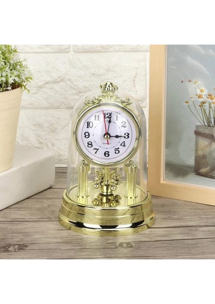 Altın Avrupa Tarzı Dilsiz Saat Retro Alarm Saatleri Kronometre Masa Saati Oturma Odası Ofis Masaüstü Dekorasyon Izle Hediyeler Için (Yurt Dışından) fiyatları
