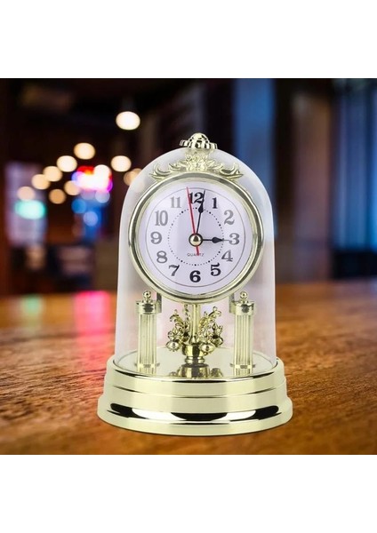 Altın Avrupa Tarzı Dilsiz Saat Retro Alarm Saatleri Kronometre Masa Saati Oturma Odası Ofis Masaüstü Dekorasyon Izle Hediyeler Için (Yurt Dışından) modelleri