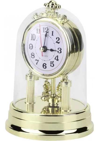 Altın Avrupa Tarzı Dilsiz Saat Retro Alarm Saatleri Kronometre Masa Saati Oturma Odası Ofis Masaüstü Dekorasyon Izle Hediyeler Için (Yurt Dışından) indirimleri