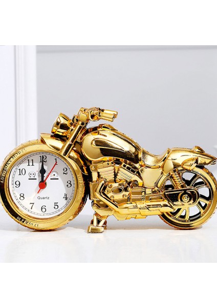Altın Motosiklet Çalar Saat Yatak Odası Oturma Odası Için Yaratıcı Masaüstü Süsleri (Altın Olmadan) (Yurt Dışından) fırsatları