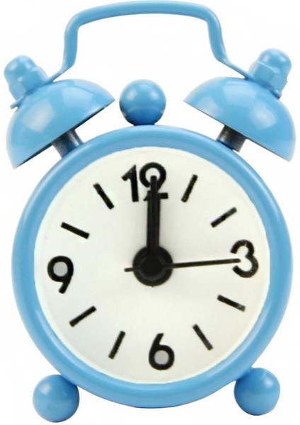 Pembe Çocuklar Çalar Saat Çift Çan Saat Ev Sevimli Pil Kumandalı Analog Mini Yuvarlak Başucu Çalar Saat Masa Saati Ev Dekorasyon (Yurt Dışından) indirimleri