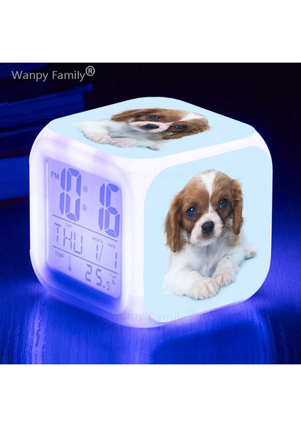 17 Pet Köpek Çalar Saat 7 Renk Parlayan LED Dijital Saat Çocuk Odası Çok Fonksiyonlu Dokunmatik Küçük Gece Lambası Masa Saati Çocuk Için Hediye (Yurt Dışından) fiyatları