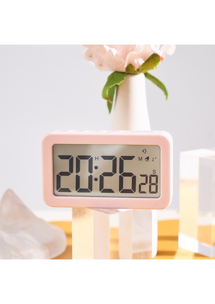 Açık Yeşil Dijital Masaüstü Saat Pille Çalışan LCD Ekran 12/24 H Çalar Saat Zamanlayıcı ile Erteleme Modu Yatak Odası Seyahat (Yurt Dışından) fiyatları