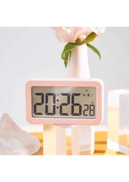 Açık Yeşil Dijital Masaüstü Saat Pille Çalışan LCD Ekran 12/24 H Çalar Saat Zamanlayıcı ile Erteleme Modu Yatak Odası Seyahat (Yurt Dışından) fırsatları