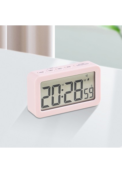 Açık Yeşil Dijital Masaüstü Saat Pille Çalışan LCD Ekran 12/24 H Çalar Saat Zamanlayıcı ile Erteleme Modu Yatak Odası Seyahat (Yurt Dışından) indirimleri