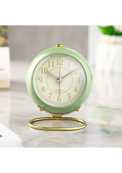 Altın Tabanlı Retro Metal Çerçeveli Pembe Yaratıcı Çalar SAAT3D Kadranlı Arka Aydınlatmalı Masa Masa Çalar Saati Ev Ofis Için Pil Gerektirmez (Yurt Dışından) fiyatları