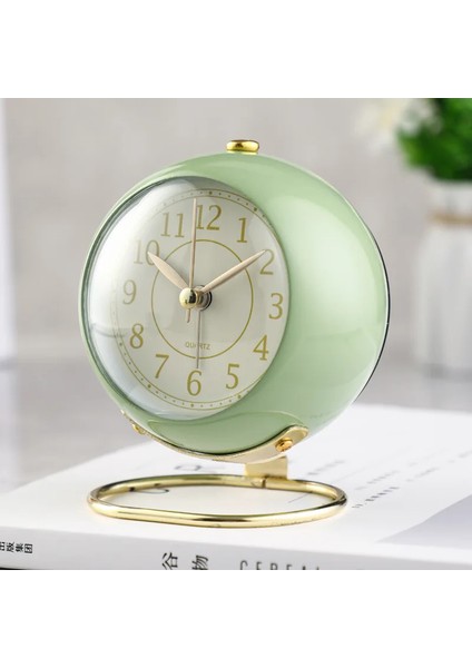 Altın Tabanlı Retro Metal Çerçeveli Pembe Yaratıcı Çalar SAAT3D Kadranlı Arka Aydınlatmalı Masa Masa Çalar Saati Ev Ofis Için Pil Gerektirmez (Yurt Dışından) indirimleri