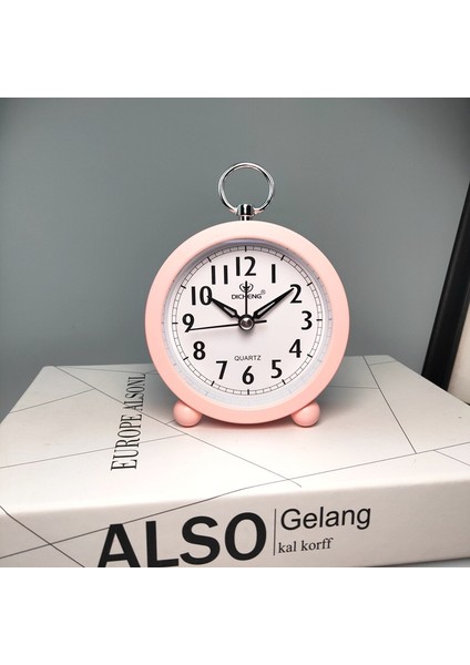Gri Japon ve Kore Metal Çalar Saat Dilsiz Yatak Odası Başucu Saati Öğrenciler Kalkmak Avrupa Tarzı Sevimli Basit Oda Dekor (Yurt Dışından) fiyatları