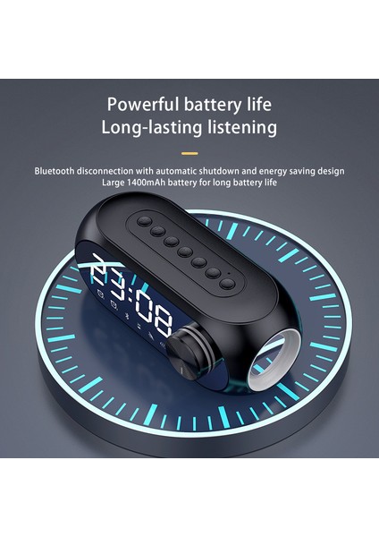 C Mordern Fm Radyo LED Çalar Saat Kablosuz Akıllı Bluetooth Hoparlör S8 Saat Ev Başucu Uyandırma Dijital Masa Saati Için Subwoofer (Yurt Dışından) modelleri