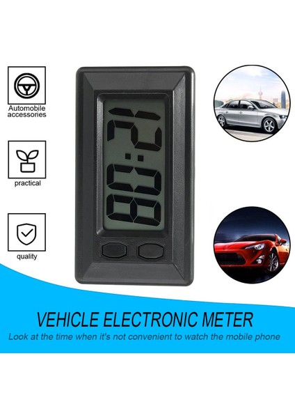 Araba Araç Kontrol Paneli Saat Ultra-Ince LCD Dijital Ekran Saat Araba Kamyon Kontrol Paneli Saat Zaman Mini Taşınabilir Otomobil Aksesuarı (Yurt Dışından) fırsatları