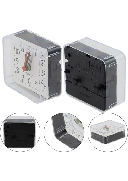 Mavi Yüksek Kalite Yepyeni Ofis Çalar Saat Uyandırma Saatleri Pvc Sessiz Kare 1 Adet 6.2X3X5.9CM Başucu Şeker Renkler (Yurt Dışından) modelleri