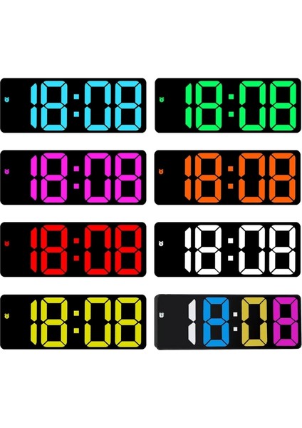 Yeşil Modern Dijital Masa Saati Sıcaklık Tarih Göstergeli Alarm Saati Masaüstü Saat Kolayca Yatak Başı Saat Dekorları Ayarı (Yurt Dışından) modelleri
