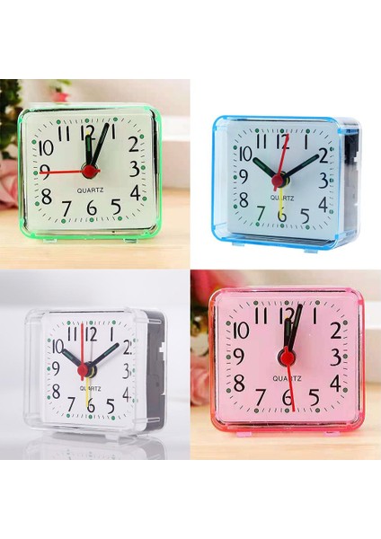 Pembe Yaratıcı Sessiz Çalar Saat Gece Lambası Yüksek Sesle Ikiz Çan Kuvars Saat Alarm Yatak Odası Başucu Ofis Küçük Çalar Saat Pil Gerekir (Yurt Dışından)