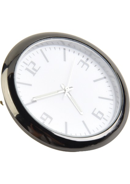 Whiteb Aydınlık Mini Araba Saat Dashboard Hava Firar Stick-On Zaman Kendinden Yapışkanlı Saat Kuvars Analog Saat Ölçer Ev Dekorasyon (Yurt Dışından)