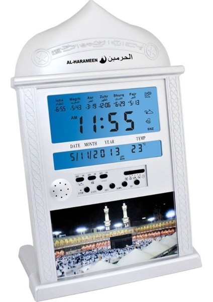 Gümüş Ezan Saati Ezan Namaz Saati Otomatik Ezan Masaüstü Namaz Saati Islam Kuran Müslüman (Yurt Dışından)