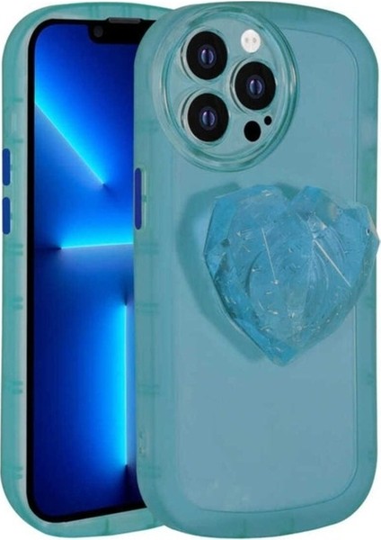 Apple iPhone 12 Pro Uyumlu Kılıf Kamera Korumalı Pop Soketli Renkli Zore Ofro Kapak, Mavi