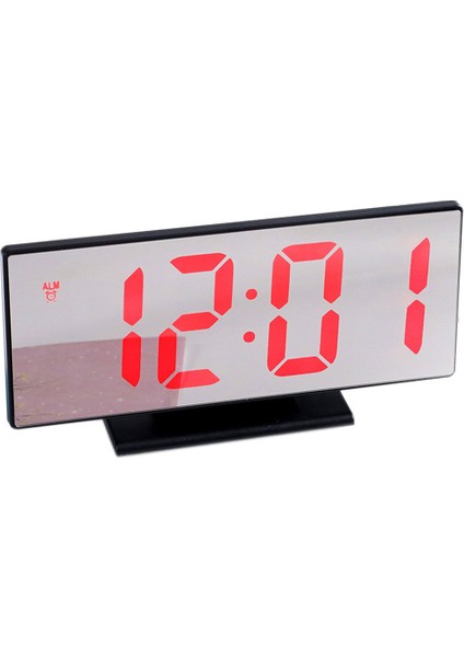 No 03 Dijital Çalar Saat LED Ayna Saat Çok Fonksiyonlu Ekran Gece LCD Işık Masa Masaüstü 12 24 Saat Sistemi (Yurt Dışından)