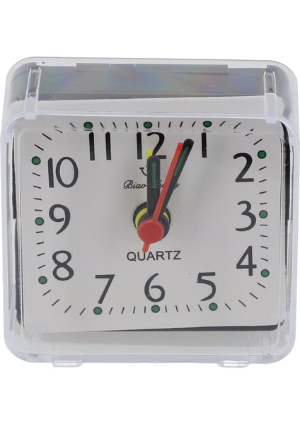 Yeşil Kare Küçük Yatak Çalar Saati Şeffaf Kasa Başucu Küçük Sessiz Tik Yok Çalar Saat Kuvars Pil ile Çalışan Uyandırma Saatleri (Yurt Dışından) fırsatları