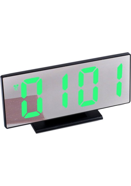No 01 Dijital Çalar Saat LED Ayna Saat Çok Fonksiyonlu Ekran Gece LCD Işık Masa Masaüstü 12 24 Saat Sistemi (Yurt Dışından)