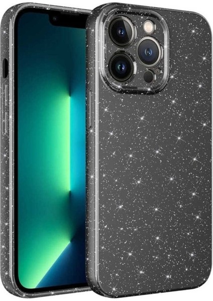 Apple iPhone 12 Pro Uyumlu Kılıf Kamera Korumalı Simli Lüks Zore Koton Kapak, Gri