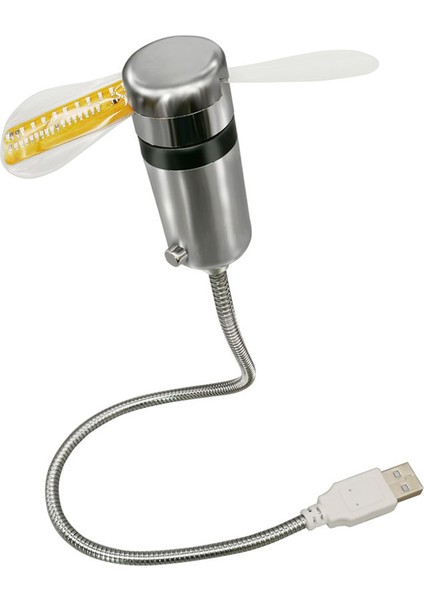 Bir Saat Hayranları USB Powered Küçük Gece Lambası Gerçek Zamanlı Ekran El Mini USB Fan Esnek Gooseneck LED Saat Dizüstü Bilgisayar Pc Notebook Için (Yurt Dışından)