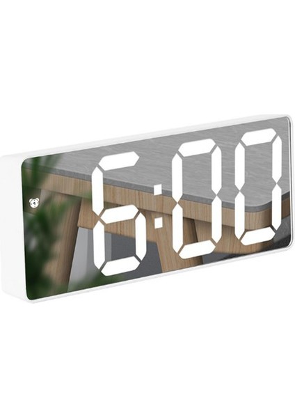 Beyaz Işık Projeksiyon Alarm Saati Dijital Alarm Saatleri Tavan Duvara Projeksiyon Rgb Gece Lambası LED Aynalı Saat Içinmasaüstü Alarmı (Yurt Dışından)