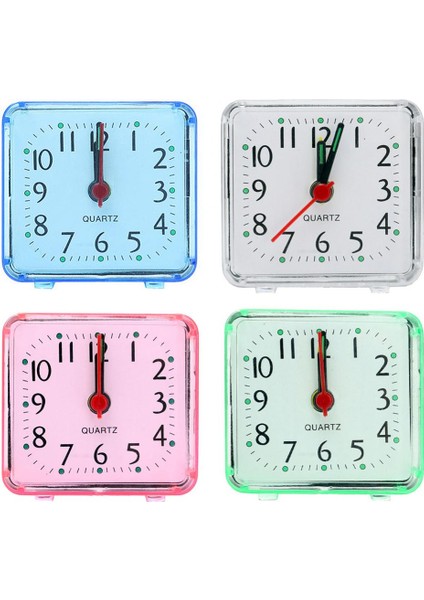 Beyaz Yaratıcı Sessiz Çalar Saat Gece Lambası Yatak Odası Başucu Ofis Küçük Çalar Saat Pil Gerekir Yüksek Sesle Ikiz Çan Kuvars Saat Alarmı (Yurt Dışından) fırsatları