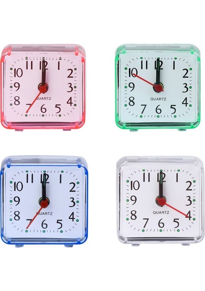 Mavi G5AB Mini Kare Çalar Saat Sessiz Analog Tik Tak Etmeyen Doğum Günü Hediyesi Eklentisi (Yurt Dışından) fırsatları