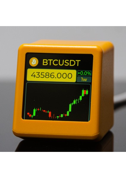 Sarı Geekmagic Nerdminer Bitcoin Kripto Para, Hisse Senetleri, Vadeli Işlemler, Döviz Kuru, Fiyat Takipçisi Ticker, Zaman Saati Hava Durumu Ekranı (Yurt Dışından)