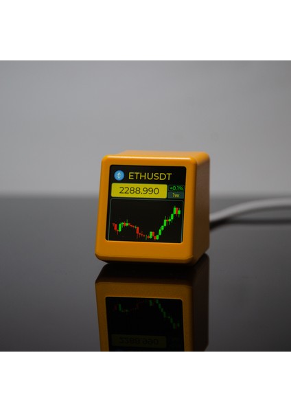 Sarı Geekmagic Nerdminer Bitcoin Kripto Para, Hisse Senetleri, Vadeli Işlemler, Döviz Kuru, Fiyat Takipçisi Ticker, Zaman Saati Hava Durumu Ekranı (Yurt Dışından)