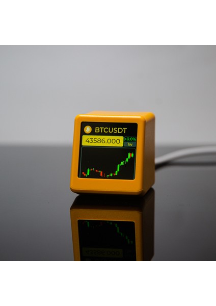 Sarı Geekmagic Nerdminer Bitcoin Kripto Para, Hisse Senetleri, Vadeli Işlemler, Döviz Kuru, Fiyat Takipçisi Ticker, Zaman Saati Hava Durumu Ekranı (Yurt Dışından)