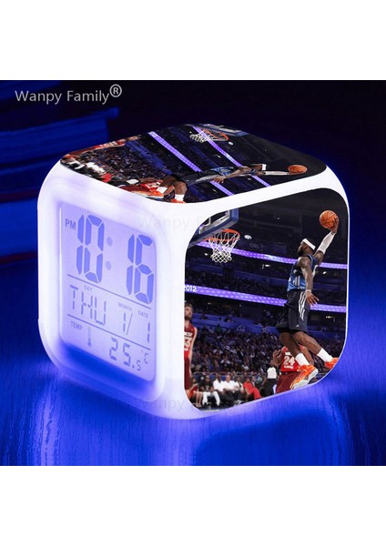 Açık Sarı 7 Renk Değiştiren Basketbol Çalar Saat Çocuk Odası Ev Dekoru Uyanma Zamanlayıcısı Taşınabilir Masa Saati Basketbol Yıldızı Poster (Yurt Dışından) indirimleri