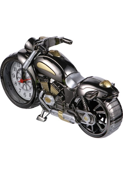 Siyah Altın Vintage Çalar Saat Motosiklet Modeli Masa Üstü Saat Masaüstü Çalar Saat Başucu Saati Ev Dekoru Ofis Yatak Odası Komodini (Yurt Dışından) fiyatları
