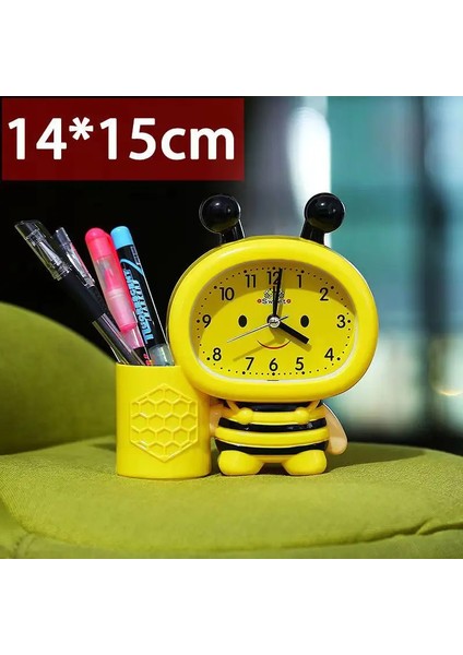 Bir Arı Kalem Tutucu Küçük Çalar Saat Izle Masası 1 * Aa Powered Saatler Masa Süsü Radyo Relogio Despertador (Yurt Dışından) fırsatları