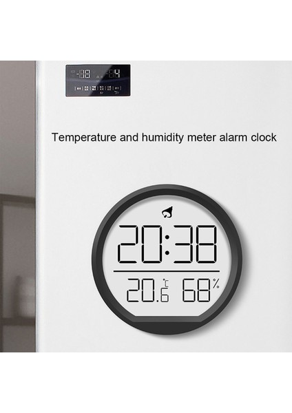 Beyaz Higrometre Dijital Çalar Saat Katlanır Braketli Sıcaklık Tarih Masası Duvar Saati LCD Ekran Saati Oturma Odası Mutfak Için (Yurt Dışından) fiyatları