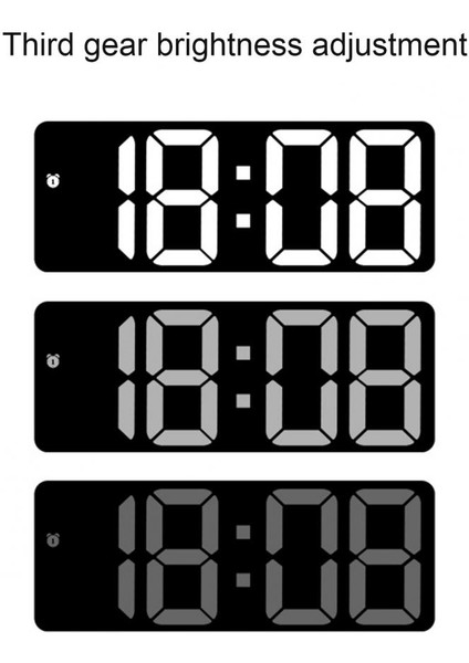 Kırmızı Dijital Çalar Saat Büyük Ekran Erteleme Fonksiyonu Okunması Kolay Çok Fonksiyonlu Masaüstü LED Çalar Saat Ofis Malzemeleri (Yurt Dışından) fiyatları