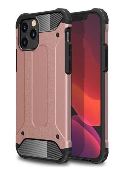 Apple iPhone 12 Pro Uyumlu Kılıf Zore Crash Silikon Kapak, Rose Gold
