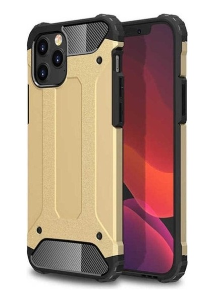 Apple iPhone 12 Pro Uyumlu Kılıf Zore Crash Silikon Kapak, Gold