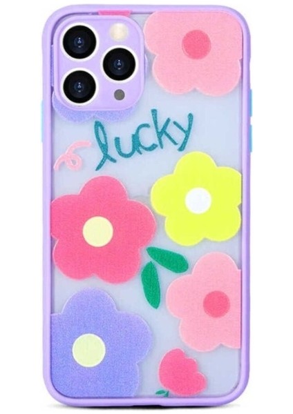 Apple iPhone 12 Pro Uyumlu Kılıf Zore Fily Kapak, Lila