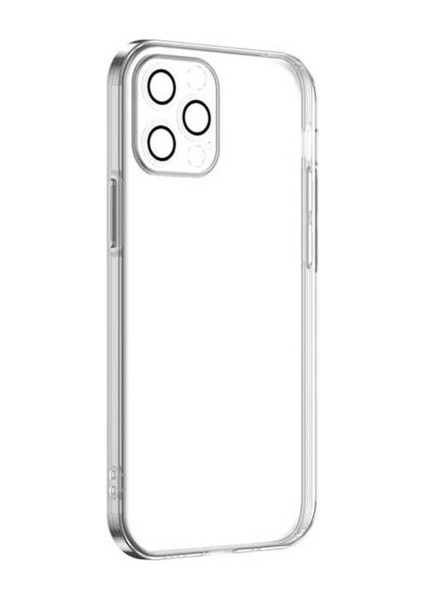 Apple iPhone 12 Pro Uyumlu Kılıf Zore Krep Kapak, Renksiz