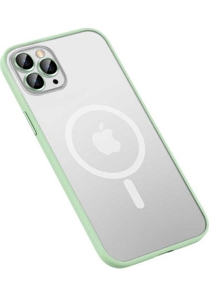 Apple iPhone 12 Pro Uyumlu Kılıf Zore Mokka Wireless Kapak, Yeşil