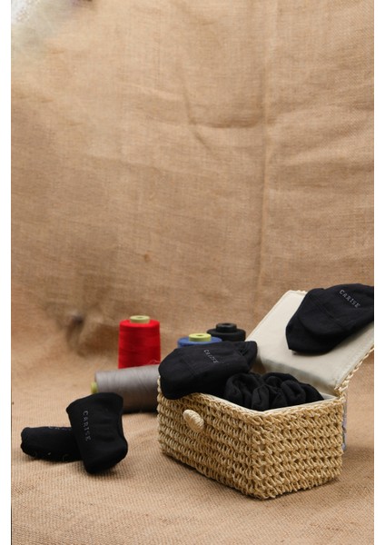 Premium Bambu Babet Çorap 6'lı Kutu