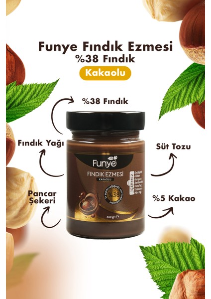 Kakaolu Fındık Ezmesi - (330 Gr) x 3 Adet