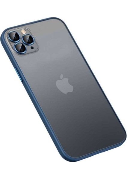 Apple iPhone 12 Pro Uyumlu Kılıf Zore Retro Kapak, Lacivert