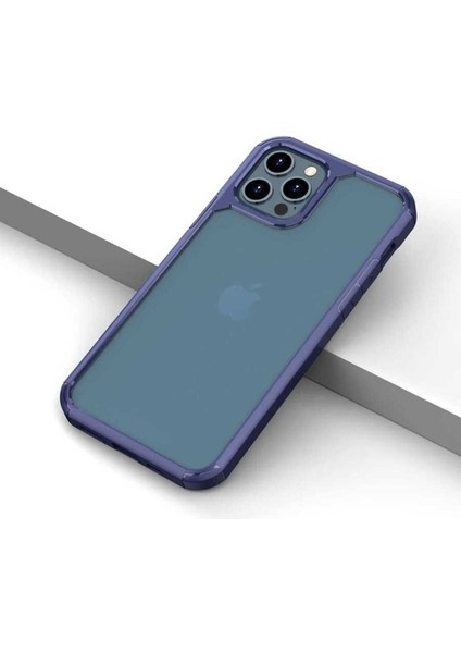 Apple iPhone 12 Pro Uyumlu Kılıf Zore Roll Kapak, Mavi