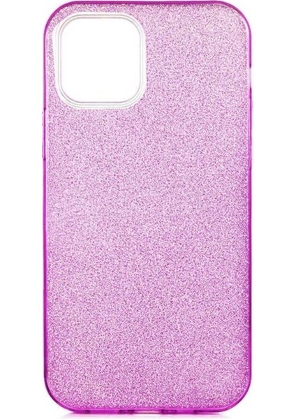 Apple iPhone 12 Pro Uyumlu Kılıf Zore Shining Silikon, Mor